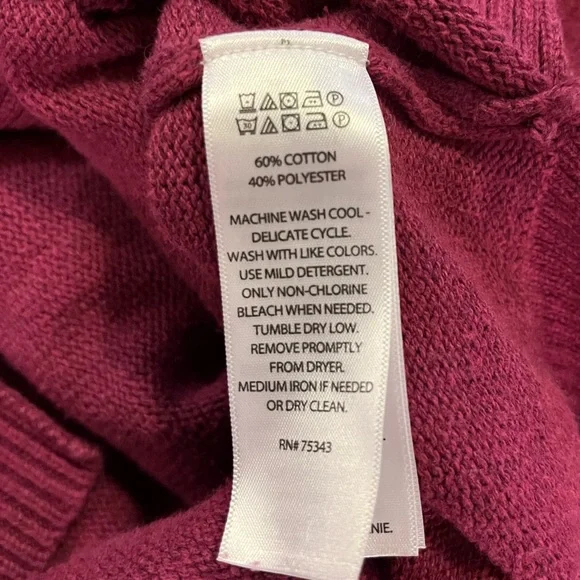 Tahari Pink V-Neck Sweater | Women's S - Picture 7 of 7